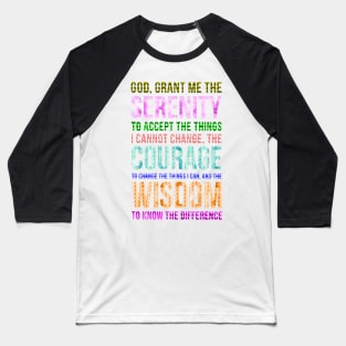 Serenity Prayer Baseball T-Shirt